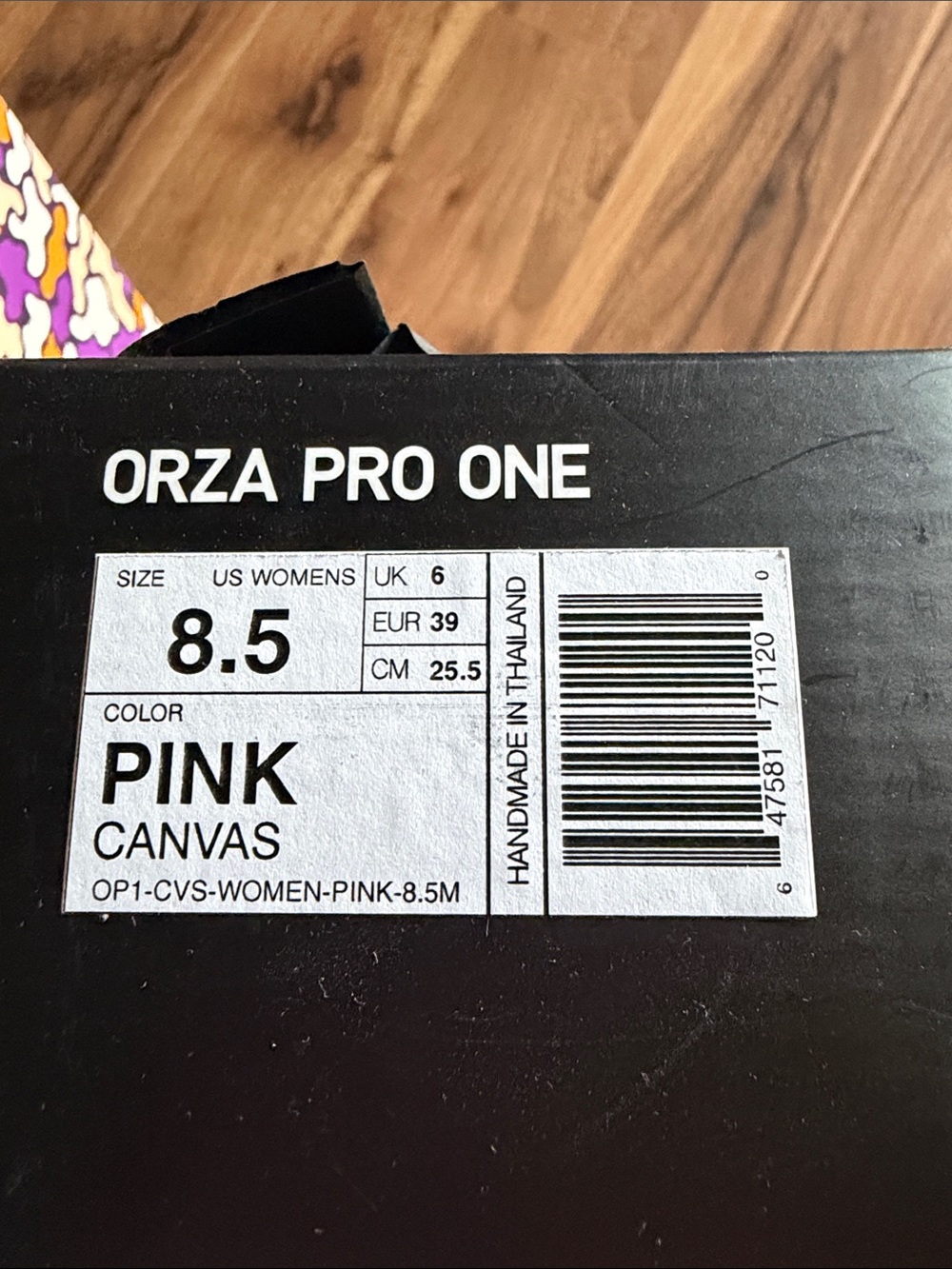Women’s Light Pink Canvas Ballet Flats with Elastic Strap - Picture 4 of 4